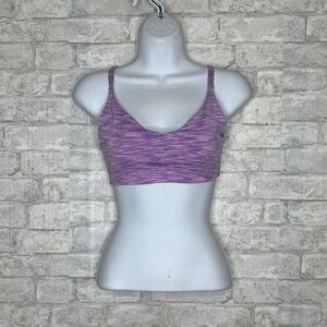 Outdoor Voices Bra Size XS Pink Space Dye‎ Pullover Comfort Yoga Running